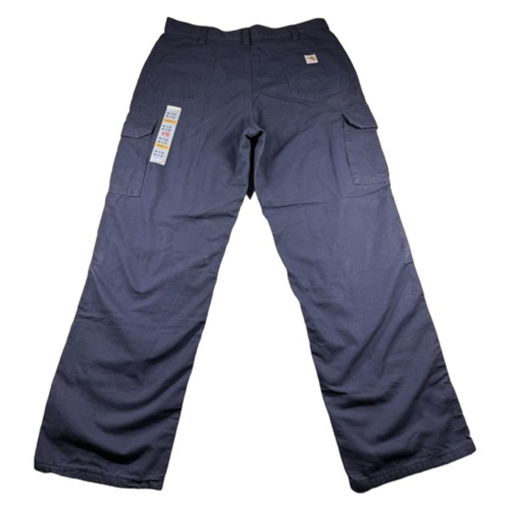 Carhartt FRB240 Cargo Pants Mens 38x32 Navy FR Canvas Original Fit NWT